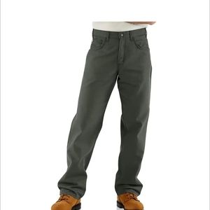 Carhartt Mens FR Cargo Pants Green Size 38X34 Flame Resistant NFPA 2112